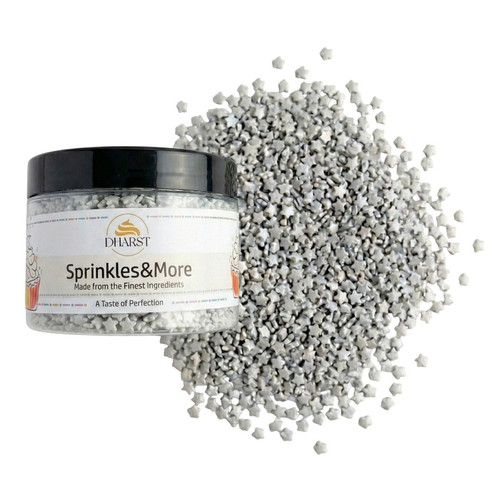 Sprinkles stelute argintii - 400 gr - Dharst