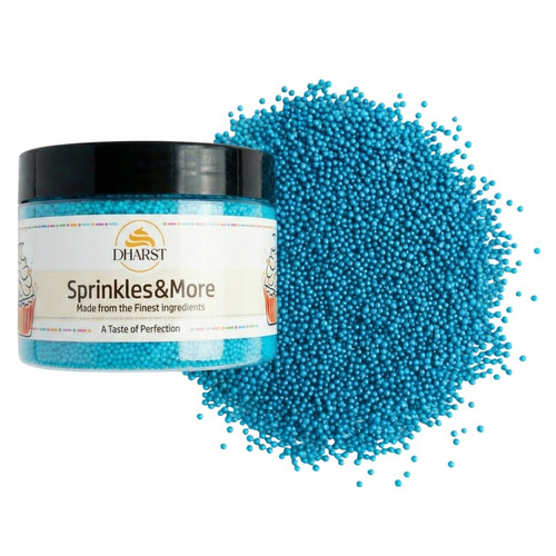 Perle 2 mm (Nonpareils) - Albastru - 400 gr - Dharst