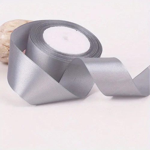 Panglica Satin - Argintiu - 1.5 cm x 22,5 m