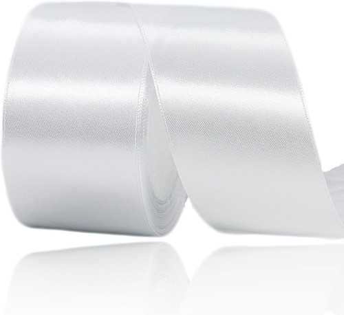 Panglica Satin - Alb - 2 cm x 22,5 m