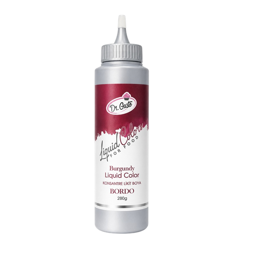 Coloranti alimentari, Colorant alimentar lichid pe baza de apa - Dr. Gusto - BORDO (Visiniu)- 280 gr, tomvalk.ro