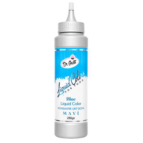 Coloranti alimentari, Colorant alimentar lichid pe baza de apa - Dr. Gusto - ALBASTRU - 280 gr, tomvalk.ro
