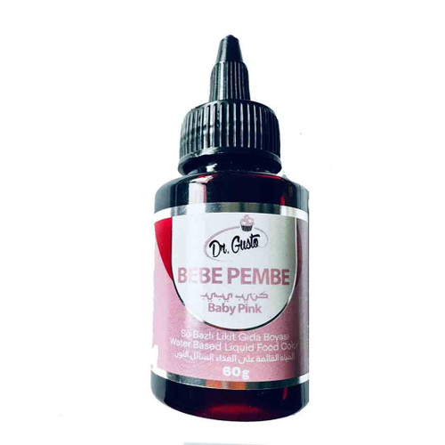 Colorant alimentar lichid pe baza de apa - Dr. Gusto - ROZ DESCHIS - 60 gr