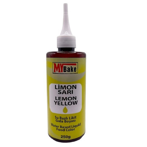 Colorant alimentar lichid pe baza de apa - MyBake - GALBEN LEMON - 250 gr