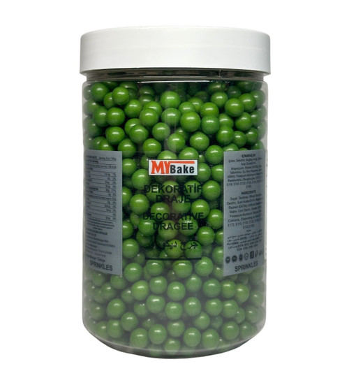 Perle 8 mm - Verde inchis - MyBake - 1 KG