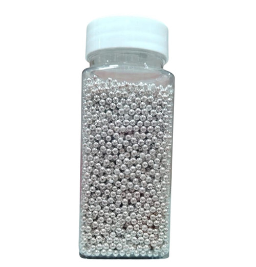 Perle 2 mm - Argintiu - 100g