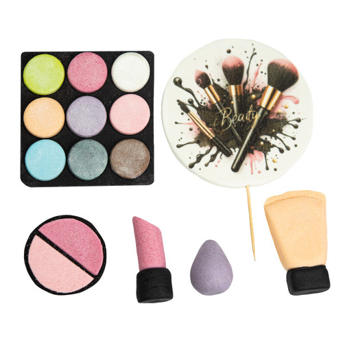 Decoratiuni comestibile din zahar - set Cosmetics