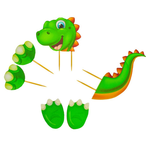 Decoratiuni comestibile din zahar - set Little Dragon