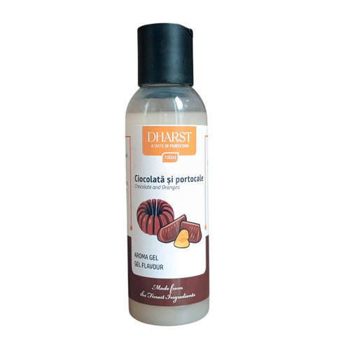 Dharst, Aromă gel termostabilă – Ciocolată și portocale – Dharst – 100 ml, tomvalk.ro