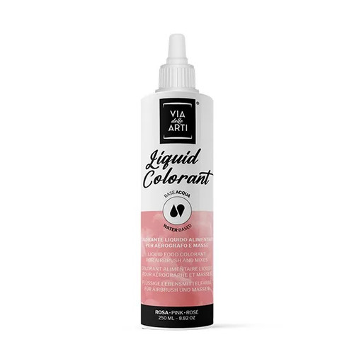 Colorant alimentar lichid hidrosolubil - Via Delle Arti - ROZ - 250 gr