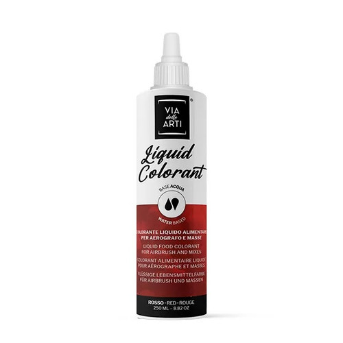 Colorant alimentar lichid hidrosolubil - Via Delle Arti - ROSU - 250 gr