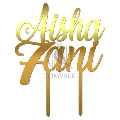 Cake topper personalizat Nume V2