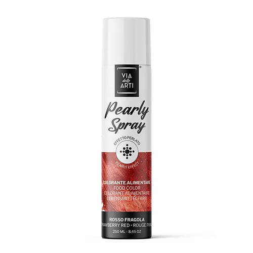 Via delle Arti, Colorant Spray Perlat Rosu (Strawberry red) - 250 ml  Via delle Arti, tomvalk.ro