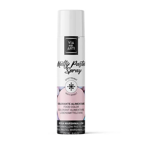 Colorant alimentar spray mat  Roz pastel  250 ml  Via delle Arti