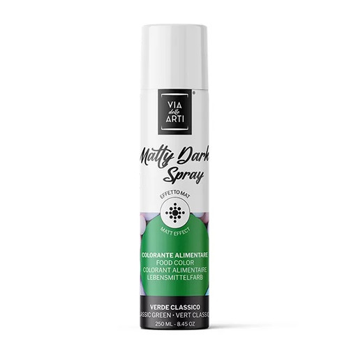 Via delle Arti, Colorant alimentar spray mat  Verde clasic  250 ml  Via delle Arti, tomvalk.ro