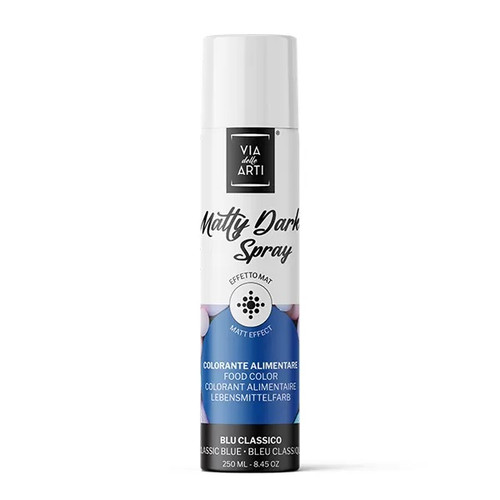 Colorant alimentar spray mat  Albastru clasic  250 ml  Via delle Arti