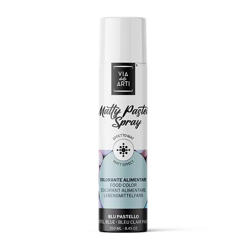 Colorant alimentar spray mat  Albastru pastel  250 ml  Via delle Arti