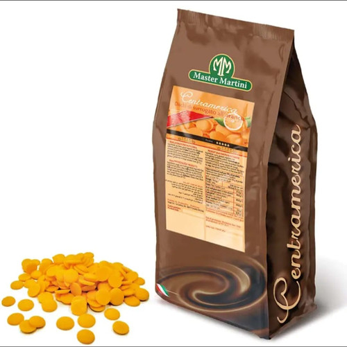 Glazură Vegetală Portocalie cu Aromă de Portocală (Bănuți)  Centramerica Master Martini  1kg