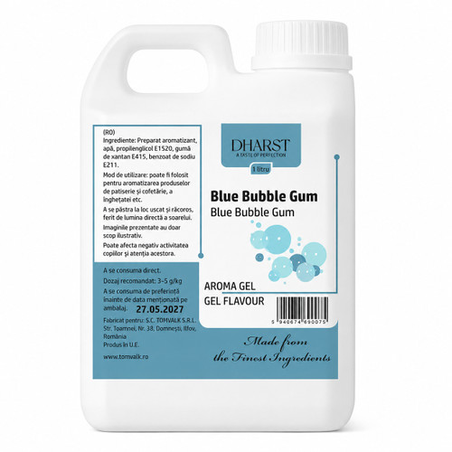 Aroma gel termostabila - Blue Bubble Gum - Dharst - 1 L