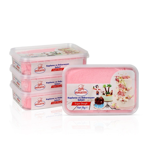 Pastă de zahăr Roz Ovalette 1 kg