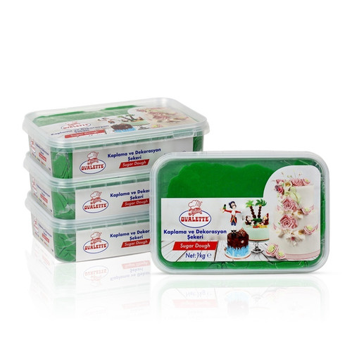 Pasta de zahar pentru decorare și acoperire  VERDE  Ovalette  1 kg