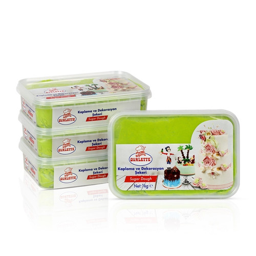 Pasta de zahar pentru decorare și acoperire  VERDE DESCHIS  Ovalette  1 kg