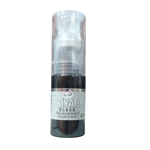 Colorant Pudra Metalizat cu pulverizator - Dr. Gusto - 10 g - NEGRU