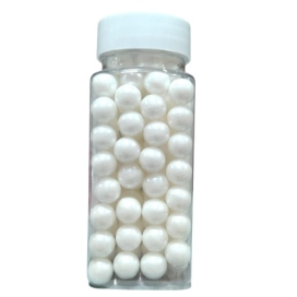 Perle 10 mm - Alb lucios - 100g
