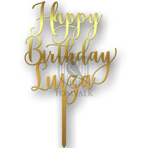 Topper tort Happy Birthday Stf