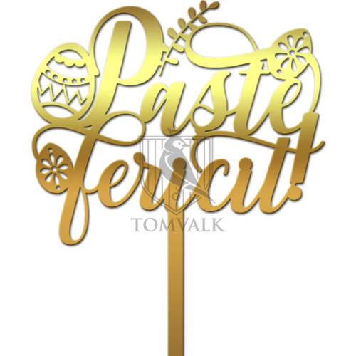 Topper tort Paște 2  decor festiv pentru masa de sărbătoare