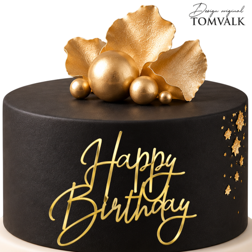 Topper frontal tort Happy Birthday – HBD11