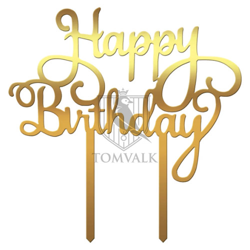 Topper tort Happy Birthday Rk3