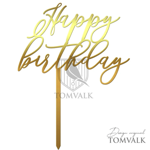 Topper tort Happy Birthday HBD-P21