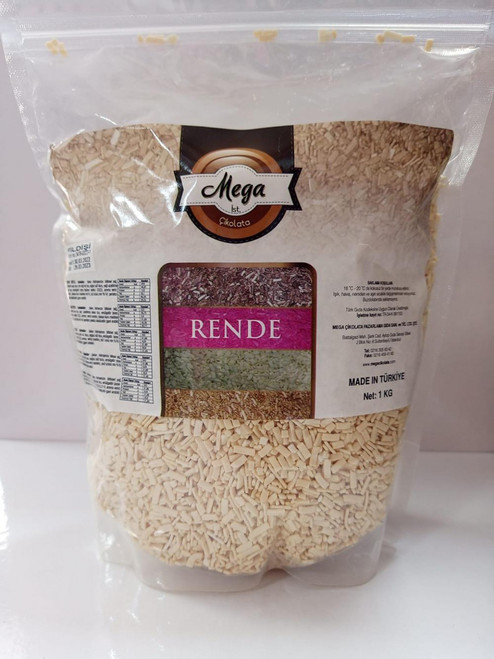 Decor ciocolata alba razuita - 1 kg