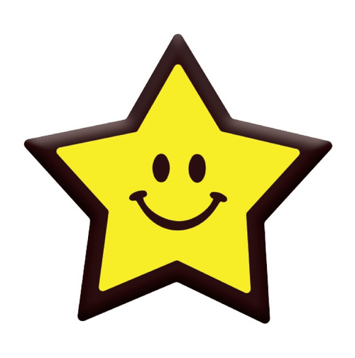Decoratiuni din ciocolata - Smiley Star - cutie 240 buc