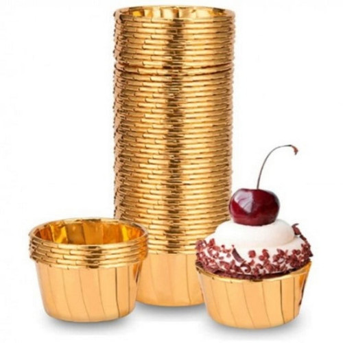 Set 20 Chese briose termorezistente - Auriu metalic