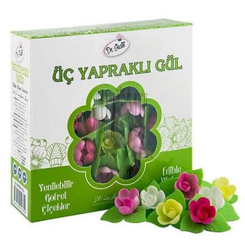 72 Flori Decorative din Vafa Pentru Tort