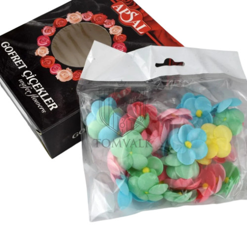 Flori Decorative din Vafa Pentru Tort - Mix 01