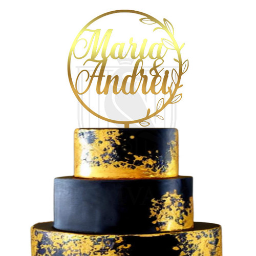 Topper tort nunta personalizat 2pgl