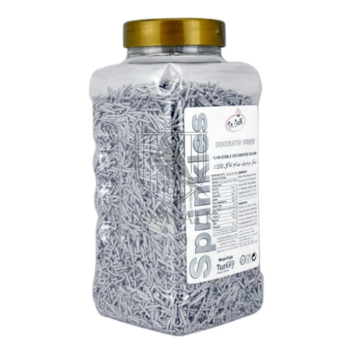 Sprinkles betisoare - ARGINTIU METALIC - Dr Gusto - 400 g