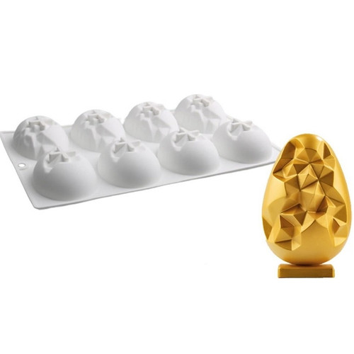 Forma de silicon pentru Ou Diamant- 8 alveole