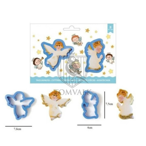 Set 2 decupatoare din plastic - Ingerasi