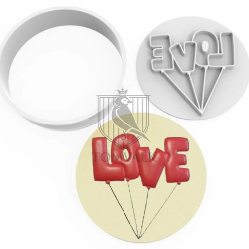 Decupator cu embosator Love - Model 21227