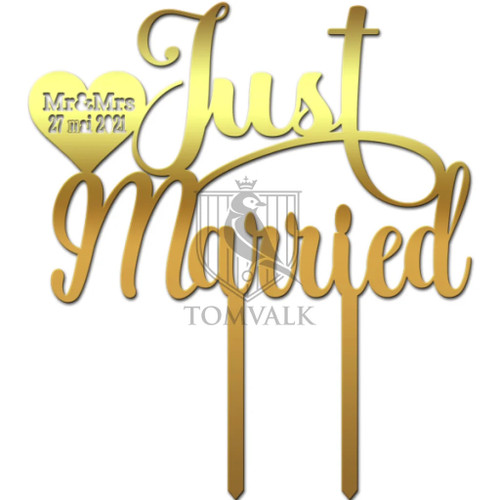 Topper tort nunta  Just married Dd2