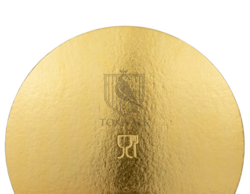 Disc tort gros rotund auriu/argintiu -20 CM - pachet 25 buc.
