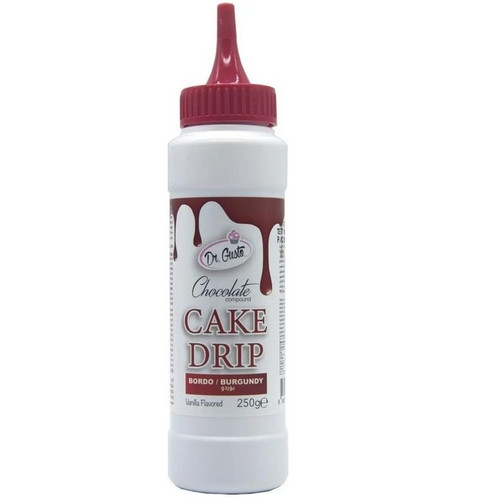 Cake Drip - Glazura de ciocolata - Rosu Bordo - Dr. Gusto 250g