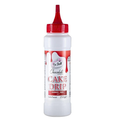 Cake Drip - Glazura de ciocolata - Rosu - Dr. Gusto 250g