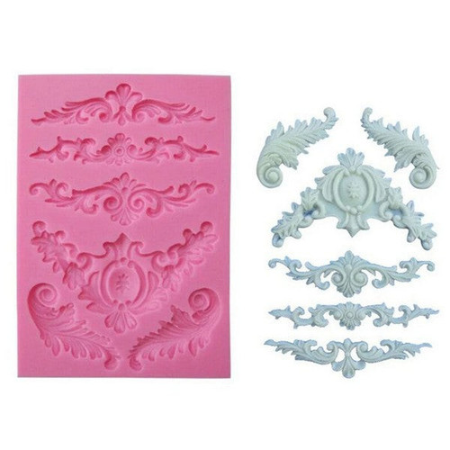 Matrita din silicon - 6 ornamente baroc