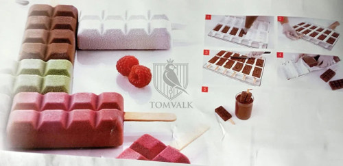 Forma din silicon - Choco Stick - 6 alveole