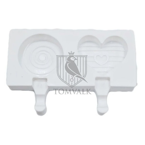 Forma silicon 2 inghetate/cakesicles - 2 cavitati diferite